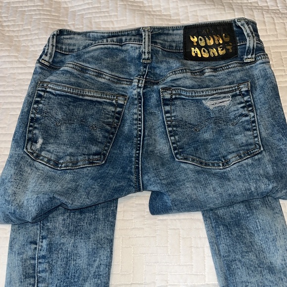 American Eagle Ne(x)t Level AirFlex Ripped Slim Jeans, Size 26x28 - Picture 2 of 6